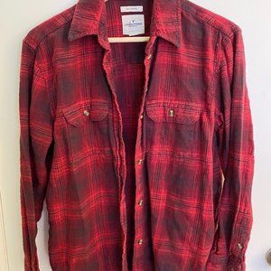 American Eagle Destructed Flannel